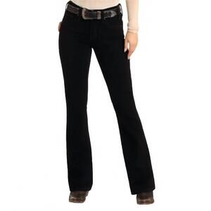 NEW ROCK & ROLL COWBOY women's straight leg jeans in black